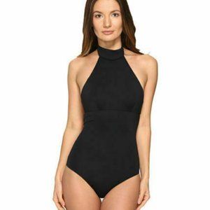 NWOT Onia x Theory Heather Halter High Neck One-Piece M